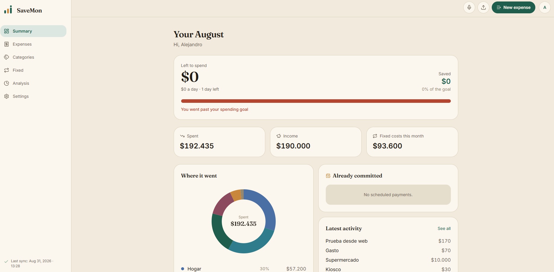SaveMon Web